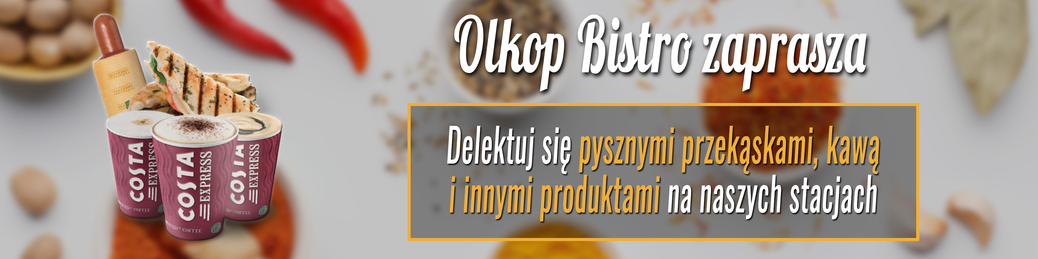 Olkop Bistro - oferta na stacjach